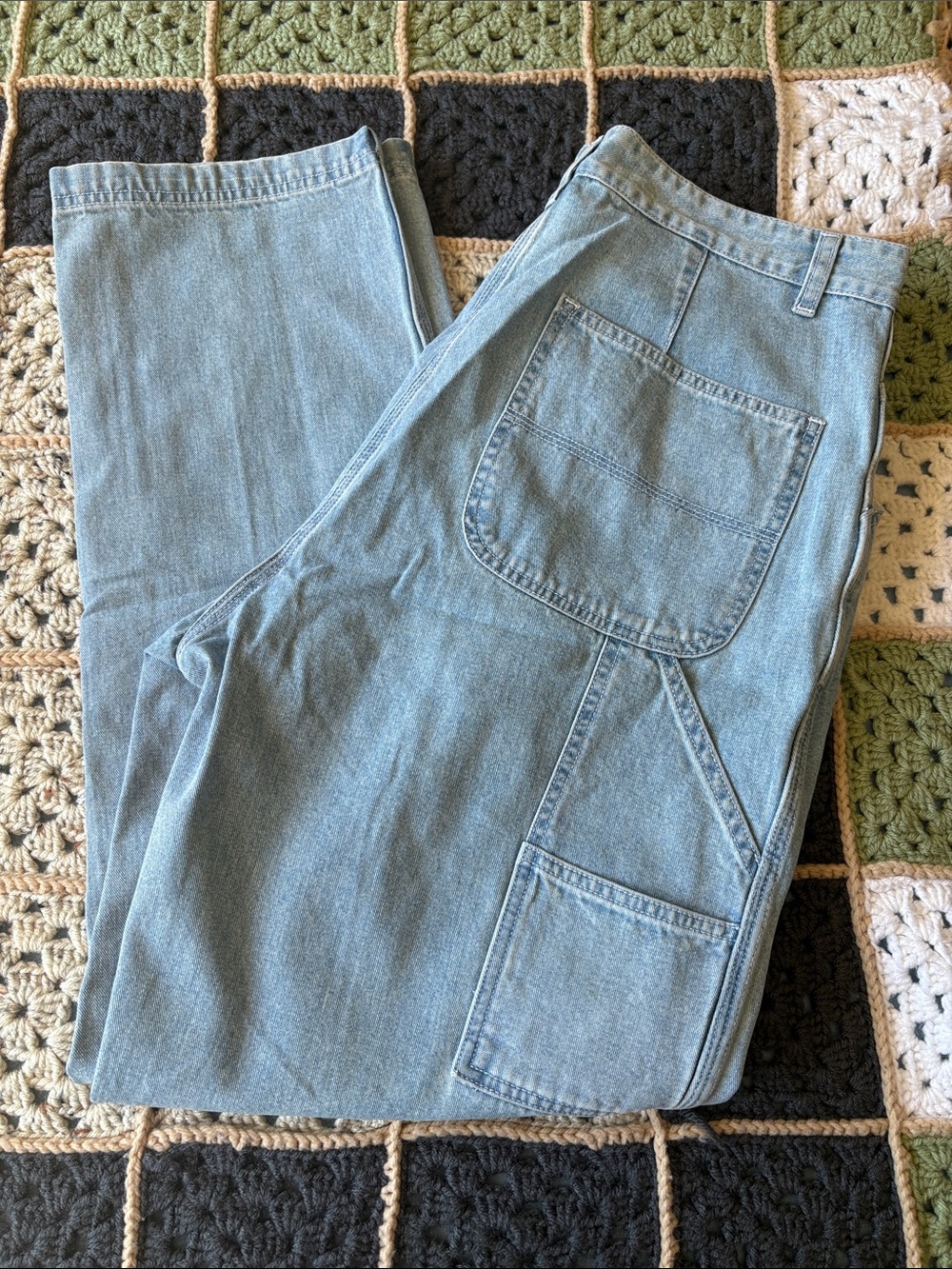 Christopher Banks Light Blue Women’s High-Waist Cargo Jeans